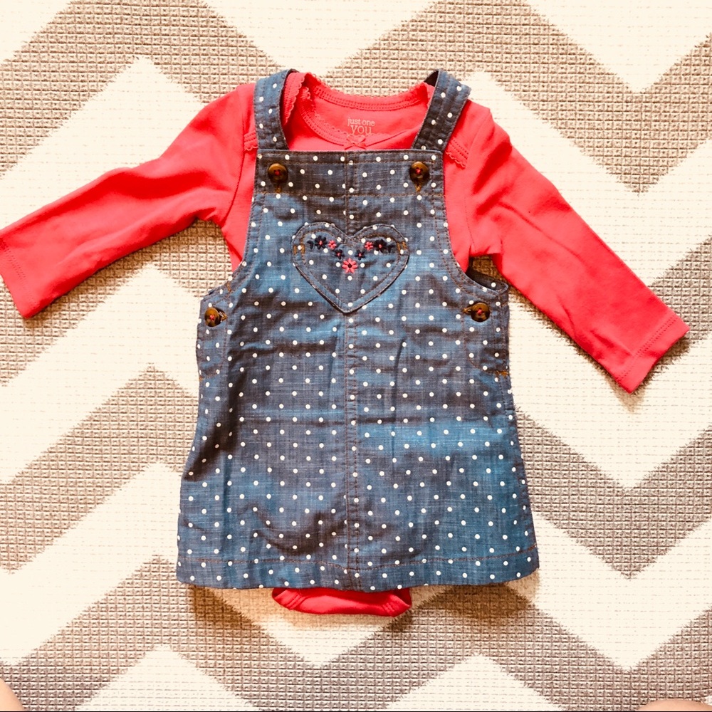 Carters just for you overall dress outfit 6 months